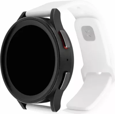 Set rripash sportiv për Smartwatch Fixed Sporty Strap, Quick Release 22mm, 160-235 mm, silikon, bardhë
