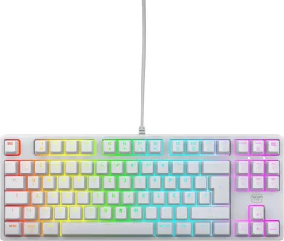 Tastierë mekanike Cherry K4V2 TKL, RGB, Cherry MX2A Red, QWERTZ, e bardhë