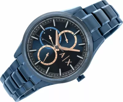 Orë dore për meshkuj Armani Exchange, navy blue