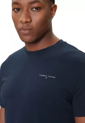 Maicë për meshkuj Tommy Hilfiger Jeans TJM Slim Linear Ches DM0DM21780, blu e errët [Madhësia: M]