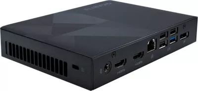 Kasë mini-PC Gigabyte BRIX GB-BNIP-N200, Raptor Lake N, e zezë