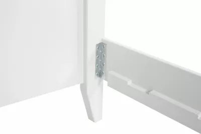 Krevat dopio Hanah Home, Lrya Modern Country, 120x200, i bardhë