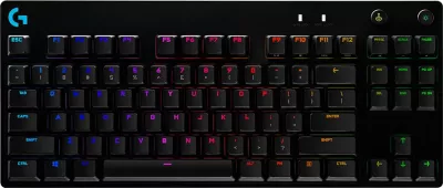 Tastierë gaming mekanike Logitech G PRO X TKL LIGHTSPEED, tactile switches, RGB, US INT'L, e zezë