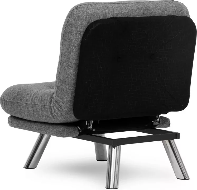 Krevat-karrige një vendësh Atelier del Sofa, Misa Small Solo, gri e çelët