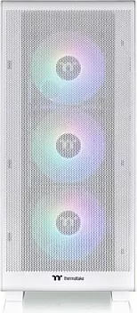 Kasë Thermaltake S250 TG ARGB Snow White, Midi Tower, xham i temperuar, ARGB, e bardhë