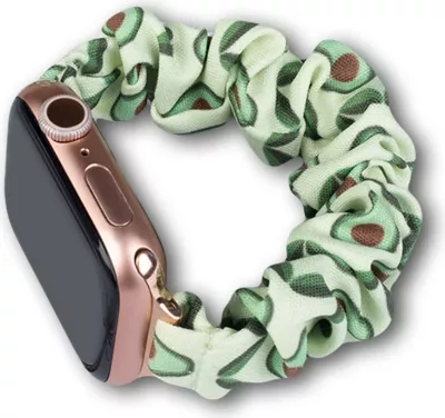Rrip tekstili për Apple Watch Hurtel, model avokado, elastik, i gjelbër