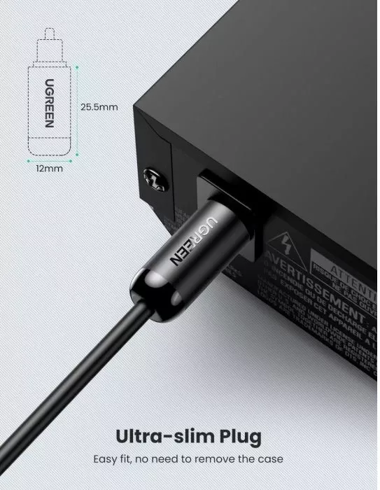 Kabllo optike Toslink UGREEN 70893 3 m e zezë, polybag thumbnail 6