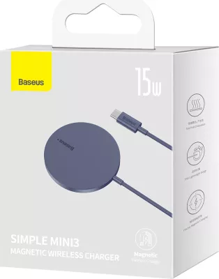 Karikues wireless Baseus Simple Mini3, MagSafe, Qi, 15W, vjollcë