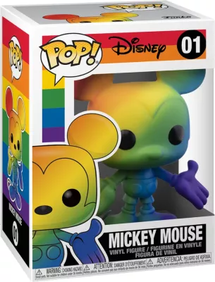Figurinë Funko POP Disney Pride Mickey Mouse, vinyl, shumëngjyrëshe (rainbow)