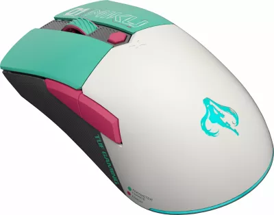 Maus wireless ASUS TUF Gaming Mini Hatsune Miku Edition, gaming, turkuaz/rozë