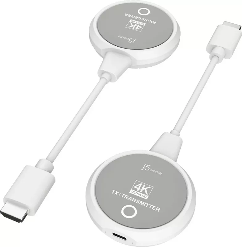 Extender pa tela për ekran 4K, J5create JVAW75, HDMI, i bardhë