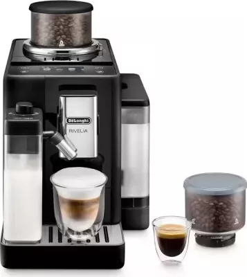 Aparat kafeje DeLonghi Rivelia EXAM 440.55.B automatik, zi, 250g