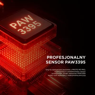 Maus Rampage Prote M5 Pro 26000 DPI RGB LED i bardhë