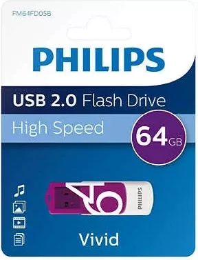 USB stick Philips Vivid Edition 64GB, Magic Purple