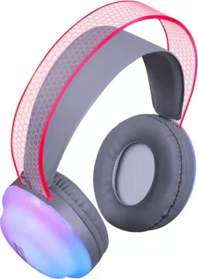 Kufje pa tela Defender FreeMotion B651, me drita LED, Gri