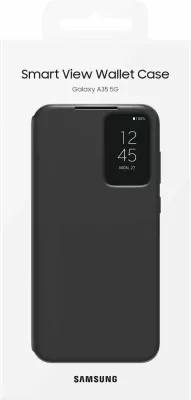 Mbështjellës Samsung Smart View Wallet EF-ZA356CBEGWW për Galaxy A35, i zi