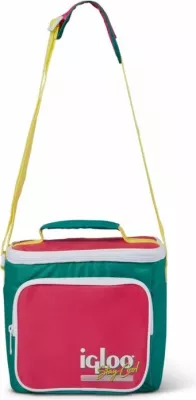 çantë ftohëse IGLOO Retro Square 9, 6 L (deri 9 kanaçe 330 ml), jade/rozë