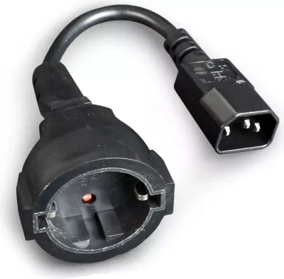 Kabllo Gembird PC-SFC14M-01, 15 cm, e zezë