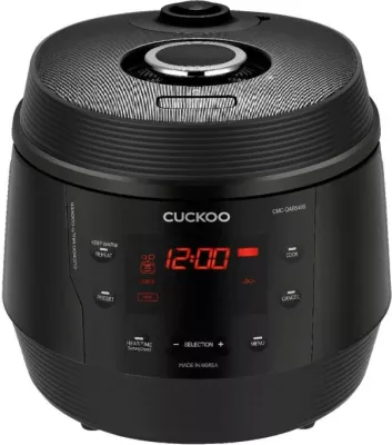 Gatuese orizi – multicooker, Cuckoo CMC-QAB549S, 5 L, e zezë