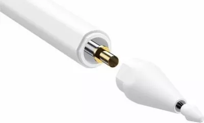 Stilus Baseus Smooth Writing 2 Lite 130mAh, për iPad, karikim USB-C, Palm Rejection, i bardhë, set me majë rezervë + kabllo