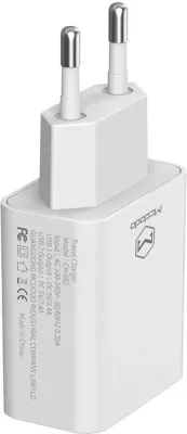 Karikues dyfishtë USB Mcdodo CH-6720 me kabllo Lightning 1m, i bardhë, set udhëtimi