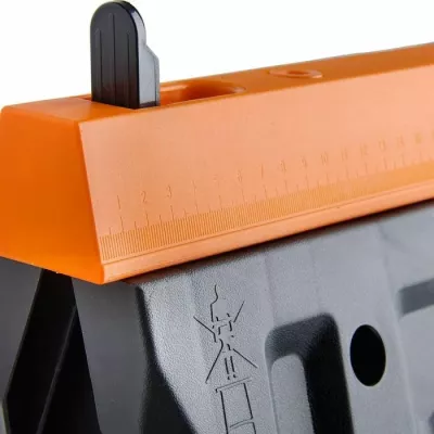 Kavaletë pune të palosshme VONHAUS Workhorse 3515110, mbajtje totale 150 kg, set 2 copë, zi/portokalli