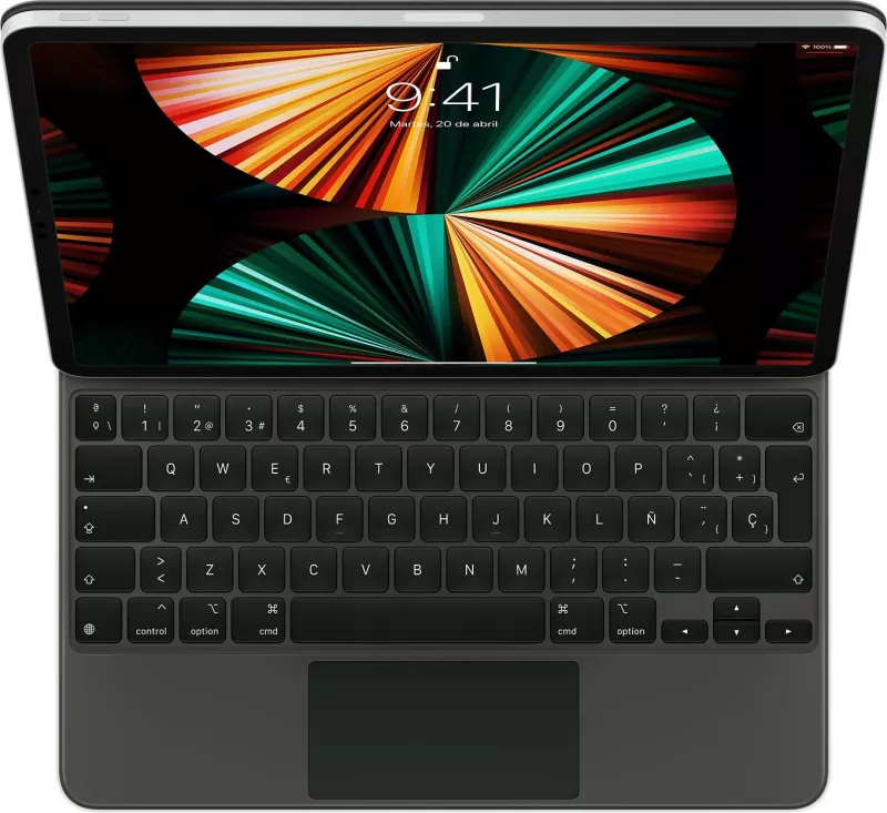 Tastierë Apple Magic për iPad Pro 12.9 5/6 gjeneratë dhe iPad Air 13 M2, e zezë ( Spanish Layout) 