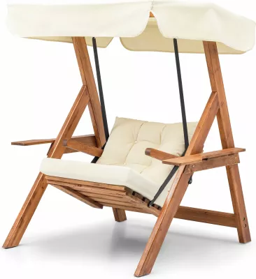 Karrige lëkundëse për kopsht, ngjyrë krem, Skye Decor Galata Swing S1