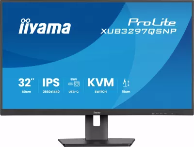 Monitor iiyama XUB3297QSNP-B1, 32 inç, IPS, 2560x1440, USB-C, KVM, i zi