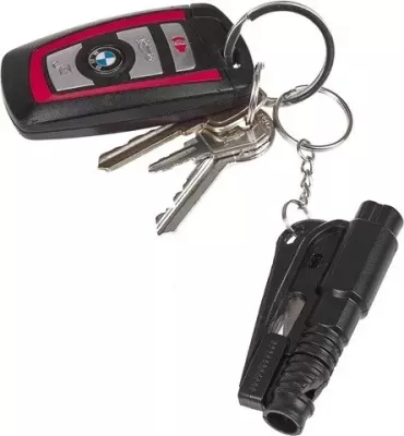 Mjet emergjence GUARD YC-004-BL me bilbil, thikë rripi dhe thyes xhami, zi