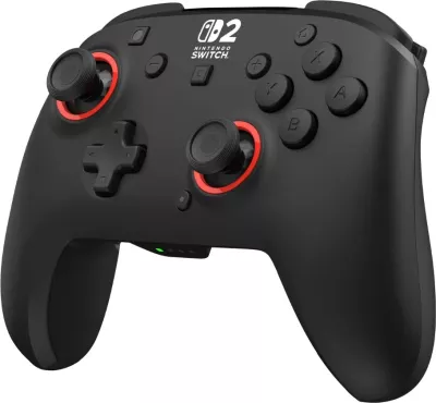Kontroller lojërash wireless Turtle Beach Rematch për Nintendo Switch 2, bateri e rikarikueshme deri 40 orë, i zi
