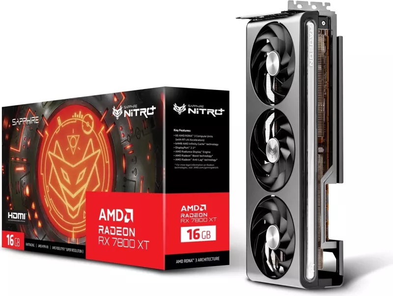 Kartë Grafike SAPPHIRE Radeon RX 7800 XT NITRO+ GAMING OC 16GB GDDR6