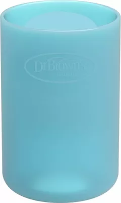 Veshje Silikoni për Shishe Qelqi Dr. Brown’s 120 ml, blu
