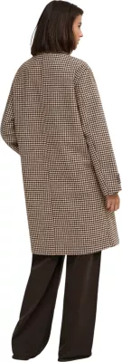 Pallto për femra Jacqueline de Yong JDYVALERIE Check Coat OTW 15376712, kafe [Madhësia: L]