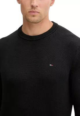 Xhemper për meshkuj Tommy Hilfiger Jeans TJM Slim Ess Sweater DM0DM21787, i zi [Madhësia: L]