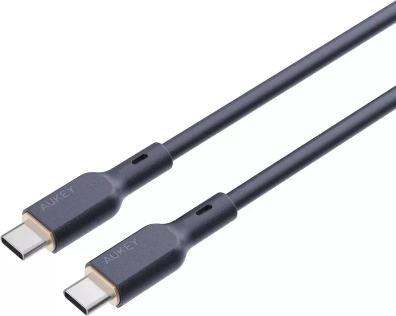 Kabllo AUKEY CB-SCC101 USB-C Type-C PD 100W 5A 1m Silikon, e Zezë