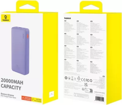 Power bank Baseus Airpow PPAP20K 20000 mAh Violet