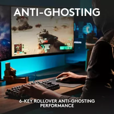 tastierë gaming USB Logitech G413 TKL SE, mekanike GL Tactile, QWERTY SLO, LED i bardhë, e zezë