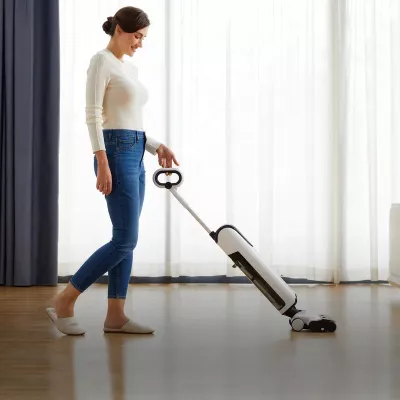 Fshesë me korrent vertikale pa kabllo Uwant D100, wet & dry 17000Pa, 35 min, e bardhë, set me stacion karikimi