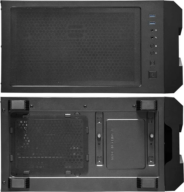Kasë Chieftec Hunter GS-01B-OP, midi tower, xham i temperuar, RGB, e zezë