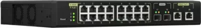 Switch QNAP QSW-M2116P-2T2S, 20 port, 16x2.5GbE PoE+ + 2x10GbE PoE++ + 2x10GbE SFP+, 280W, rackmount, zi