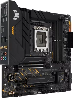 Pllakë amë ASUS TUF GAMING B660M-PLUS WIFI, DDR5, LGA1700, mATX, Wi‑Fi 6, 2.5GbE, USB 3.2 Gen 2x2, e zezë