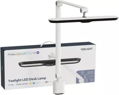 Llambë tavoline Yeelight V1 Pro me LED, me kapëse, e bardhë