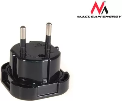 Adapter Maclean MCE72 për prizë EU në UK, i zi