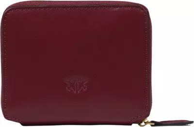 Portofol për femra Pinko Taylor Zip Around Vitello Seta 100249 A0F1, bordo