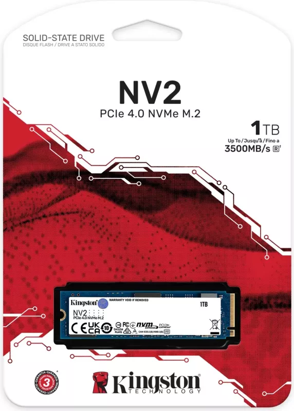 SSD Kingston NV2 M.2 2280 PCIe 4.0 NVMe, 1 TB