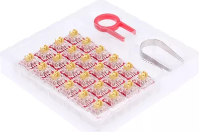 Switch Redragon Bullet-F A113, tactile (ekuivalent MX Blue), set 24 copë, kuqe