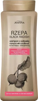 Shampon me balsam Joanna kundër rënies së flokëve dhe flokë të yndyrshëm për femra, 400ml