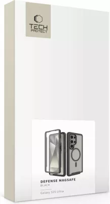 Mbështjellës Tech-Protect Defense MagSafe për Samsung Galaxy S25 Ultra, i zi