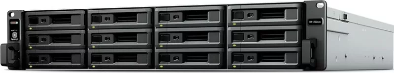 Kasë Synology RX1222sas, HDD/SSD, 2.5/3.5", SAS, Serial ATA, Hot-swap, Rack mounting, Ngjyrë e zezë